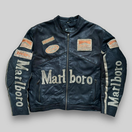 Vintage Marlboro Racing Leather Jacket (Large)