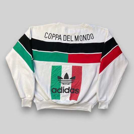 Vintage Adidas Italia 90 Coppa Del Mondo Sweatshirt (Medium)