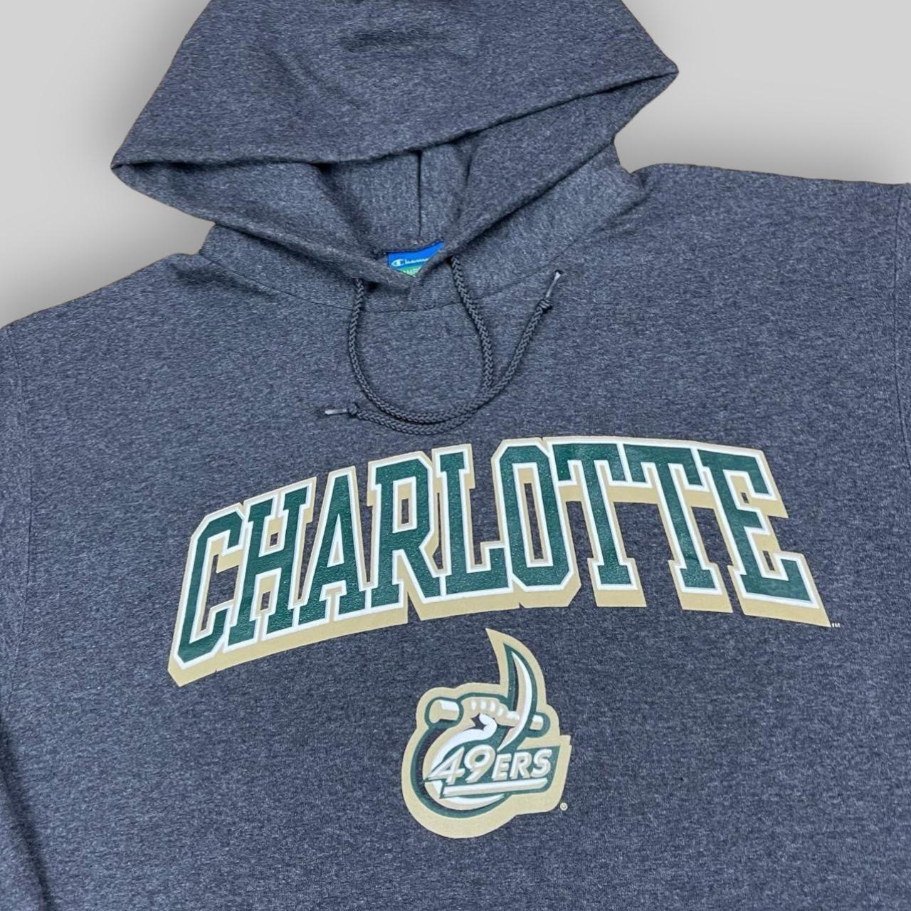 Champion Charlotte 49ers Print Hoodie (Medium)