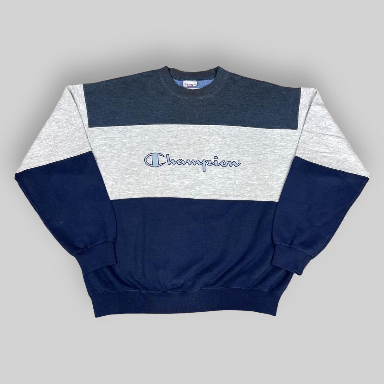 Champion Spellout Colour Block Sweatshirt (Large)