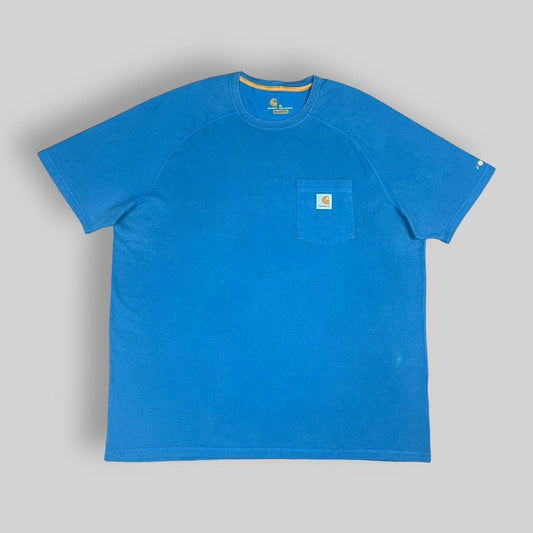 Vintage Carhartt Pocket Logo T Shirt Blue