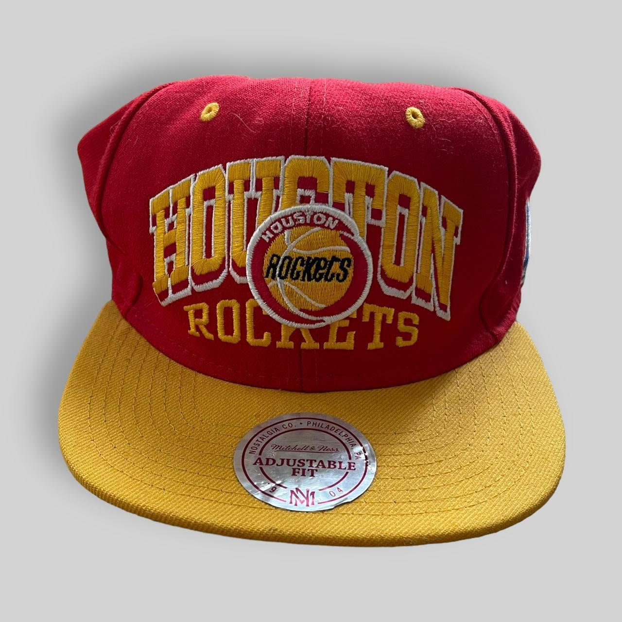 Mitchell & Ness Houston Rockets Flat Cap (One Size)