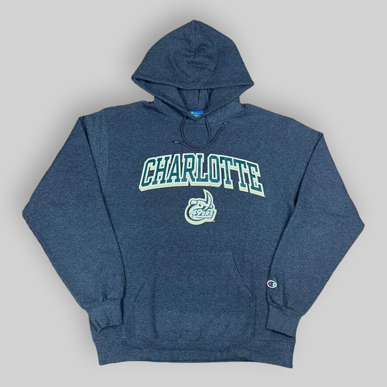 Champion Charlotte 49ers Print Hoodie (Medium)